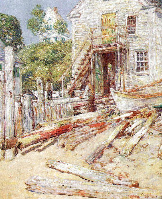 Childe Hassam Rigger's Shop at Provincetown, Mass oil painting picture